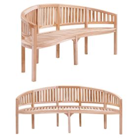 Garden Bench Natural Teak Solid Teak Wood Large Durable