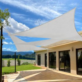 12'X12'X17' Light Grey,Mocha HDPE Sunshade Sail, 160 Grams (Option: 12X12X17ft-Light Grey)