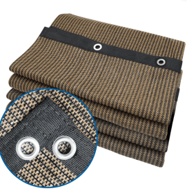 Garden Mesh (Option: 10X12ft-Mocha)