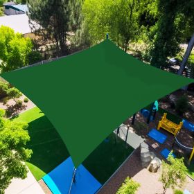 12'X12' Beige,Dark Green HDPE Sunshade Sail, 160 Grams (Option: 12X12ft-Dark Gree)