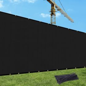 Fence 5'X50' Dark Grey,Black,Sand HDPE 130 Grams (Option: 5X50ft-Black)