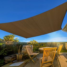 13'X20' Light Grey,Dark Grey,Mocha HDPE Sunshade Sail, 160 Grams (Option: 13X20ft-Mocha)