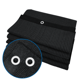 Black Weed Control Fabric,  HDPE (Option: 12X16ft-Black)