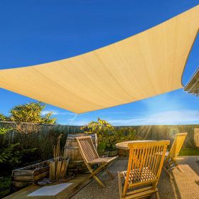 16'X20' Mocha,Rust Red,Sand HDPE Sunshade Sail, 160 Grams (Option: 16X20ft-Sand)