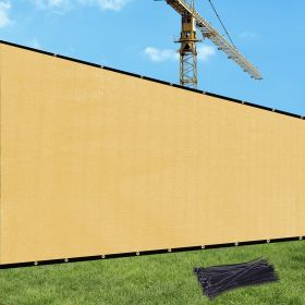 Fence 5'X50' Dark Grey,Black,Sand HDPE 130 Grams (Option: 5X50ft-Sand)