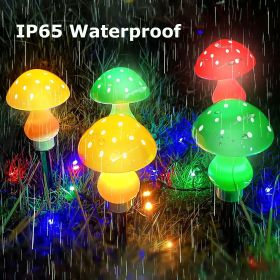 Solar Mushroom Light; Multi-Color Changing LED Outdoor Flowers Garden Courtyard Yard Patio Outside Decor; LED Lights (size: Solar 8 Lights)
