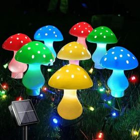 Solar Mushroom Light; Multi-Color Changing LED Outdoor Flowers Garden Courtyard Yard Patio Outside Decor; LED Lights (size: Solar 12Lights)