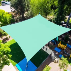 12'X16' Turquoise,Dark Grey,Light Grey,Rust Red,Scarlet,Sand,Beige HDPE Sunshade Sail, 160 Grams (Option: 12X16ft-Turquoise)